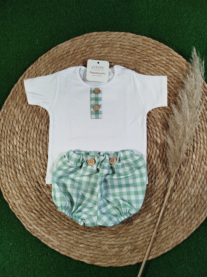 Conjunto bebe niño osito margarita