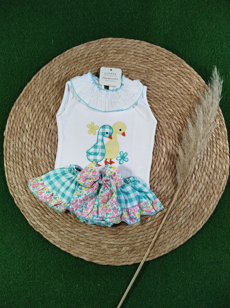 Conjunto niña dos patitos