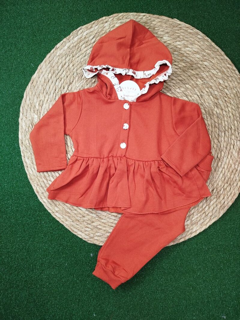 Chandal teja con capucha niña