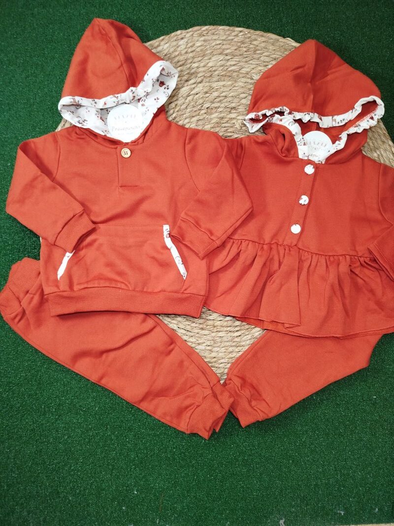 Chandal teja con capucha niña - Imagen 2