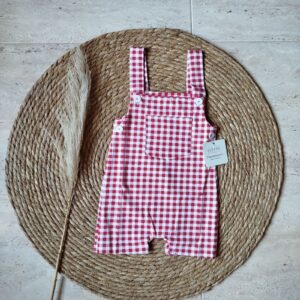 Peto vichy rojo con bolsillo